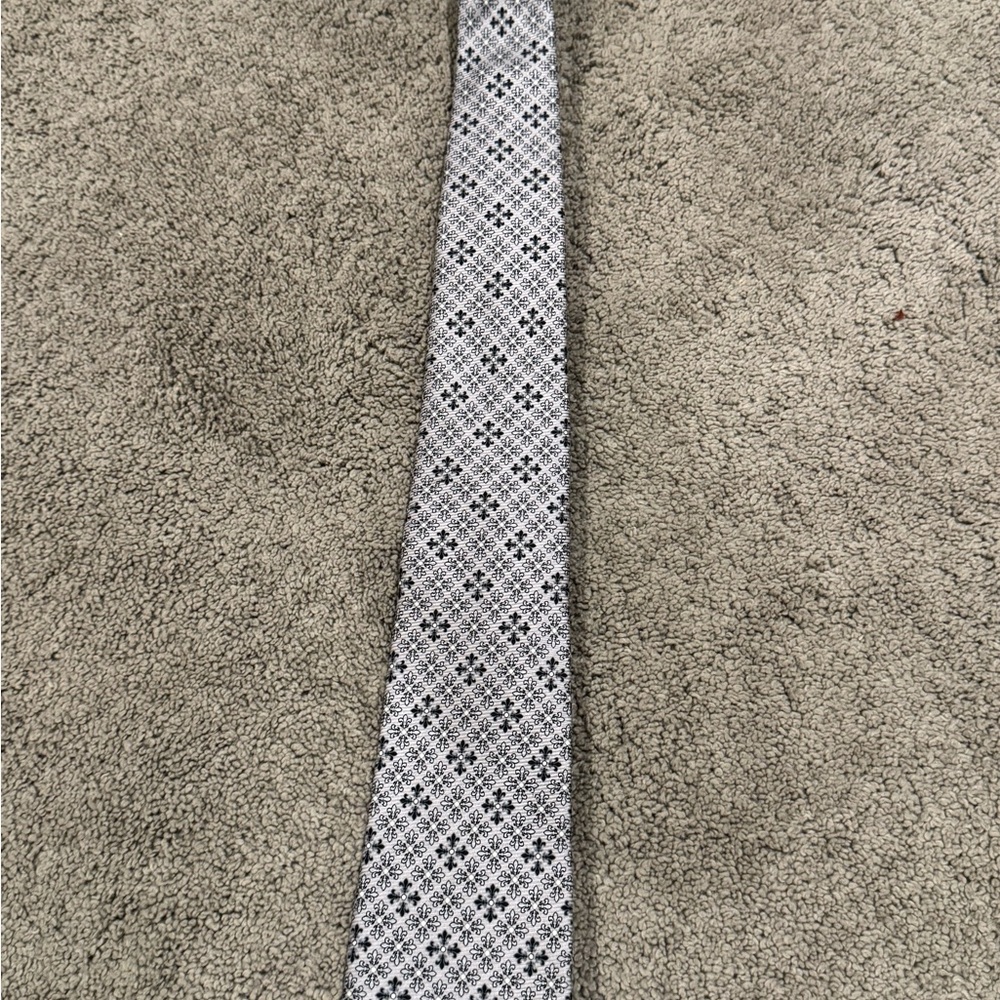 Express Gray and Black Geometric Men's Tie